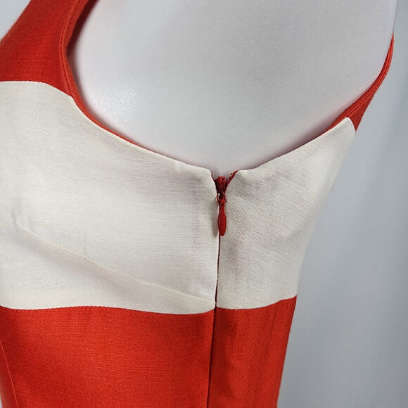 Kate Spade Orange Color Block Fit & Flare Dress Size 4 - Picture 6 of 10